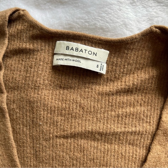 Babaton Brown Wool Top - Picture 2 of 3